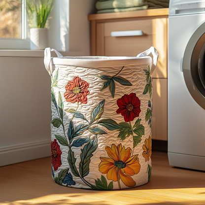 Petal Twist Quilted Laundry Basket NCU0DDK561