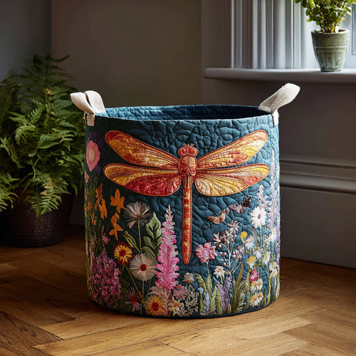 Petalflight Dragonfly Quilted Laundry Basket NCU0DV1682