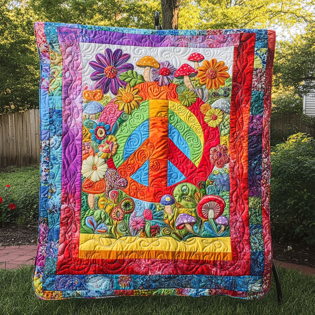 Petals of Peace Quilted Blanket NCU0PT1904