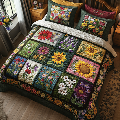 Petals of Sunshine Duvet Cover Set NCU0DV279