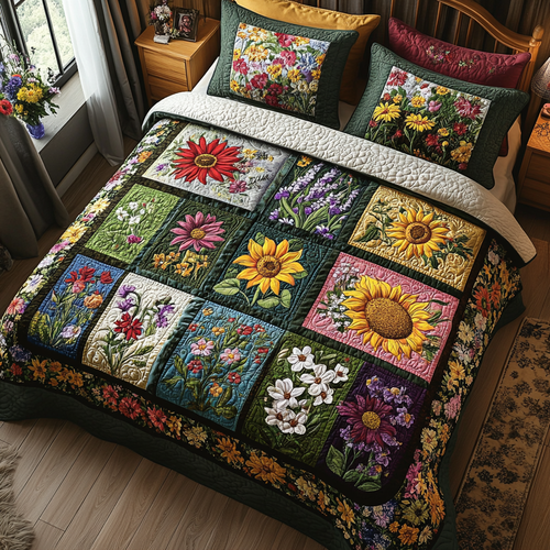 Petals of Sunshine Duvet Cover Set NCU0DV279