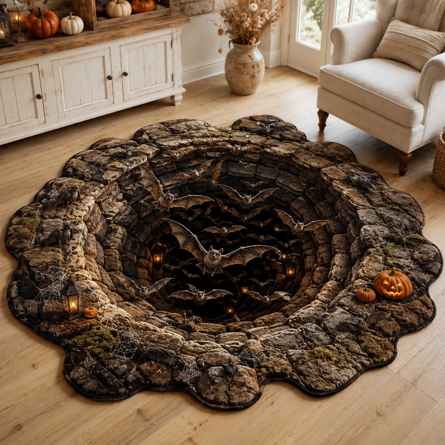 Phantom Chamber Custom Shape Area Rug NCU0NTD2192