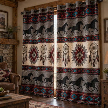Phantom Steed Vision Quilted Curtains NCU0PVL1135
