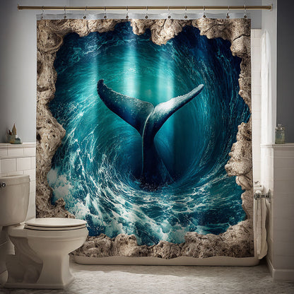 Phantom Waves Shower Curtain NCU0NTD1578