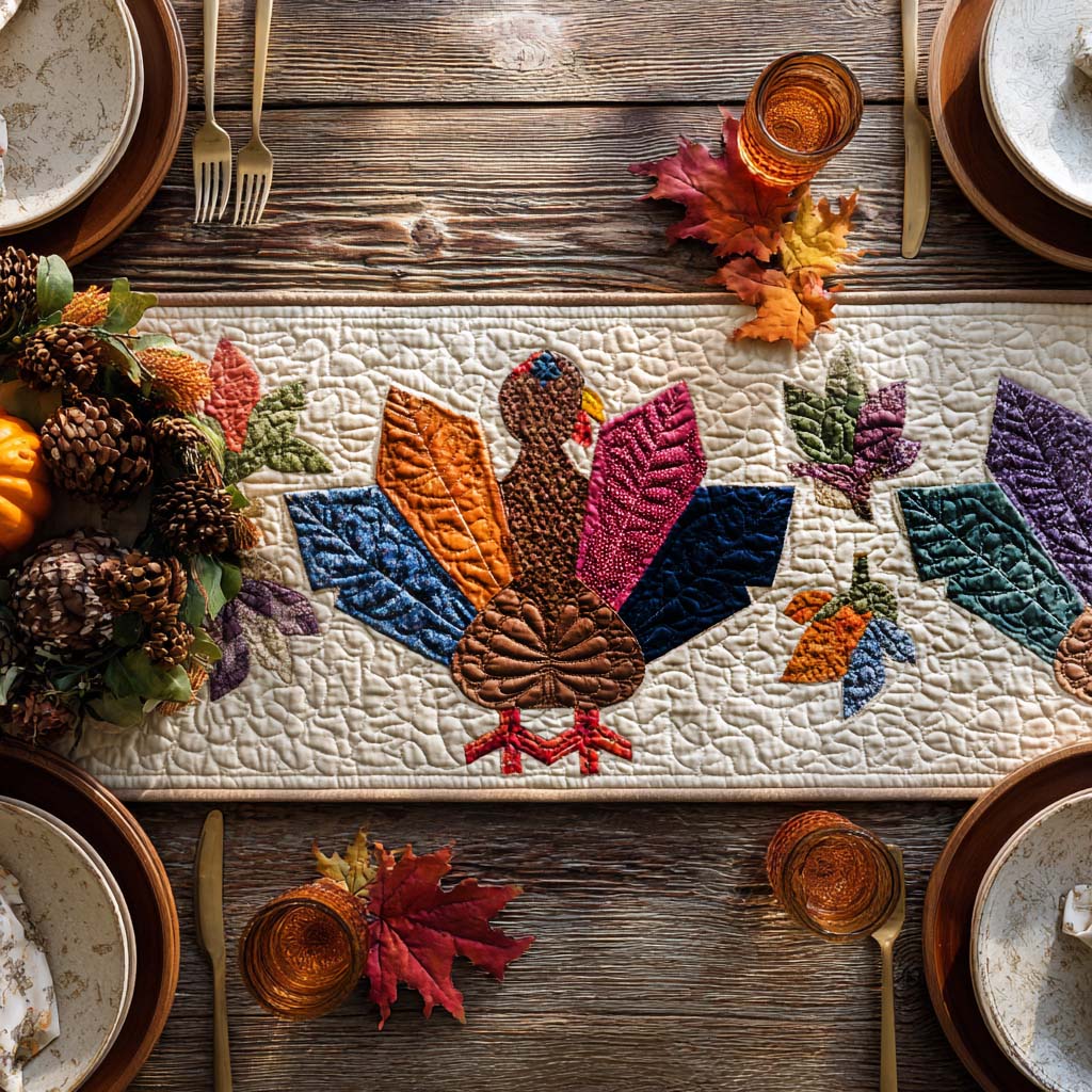 Pilgrim Pals Quilted Table Runner NCU0PTT1482