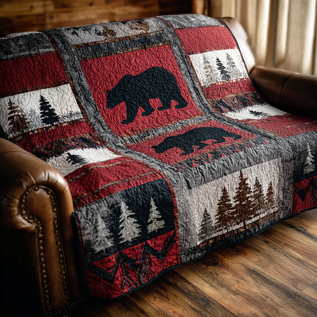 Pine Bear Quilted Blanket NCU0NTD1183