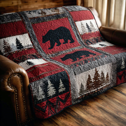 Pine Bear Quilted Blanket NCU0NTD1183