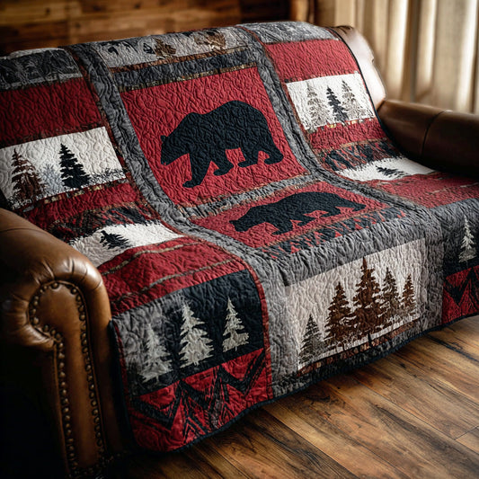 Pine Bear Quilted Blanket NCU0NTD1183