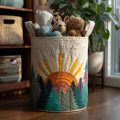 Pine Grove Quilted Laundry Basket NCU0DV798