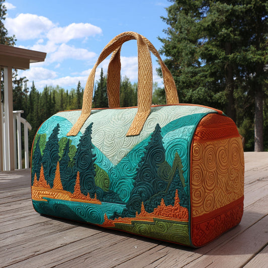Pine Harmony Quilted Duffle Bag NCU0DDK2429