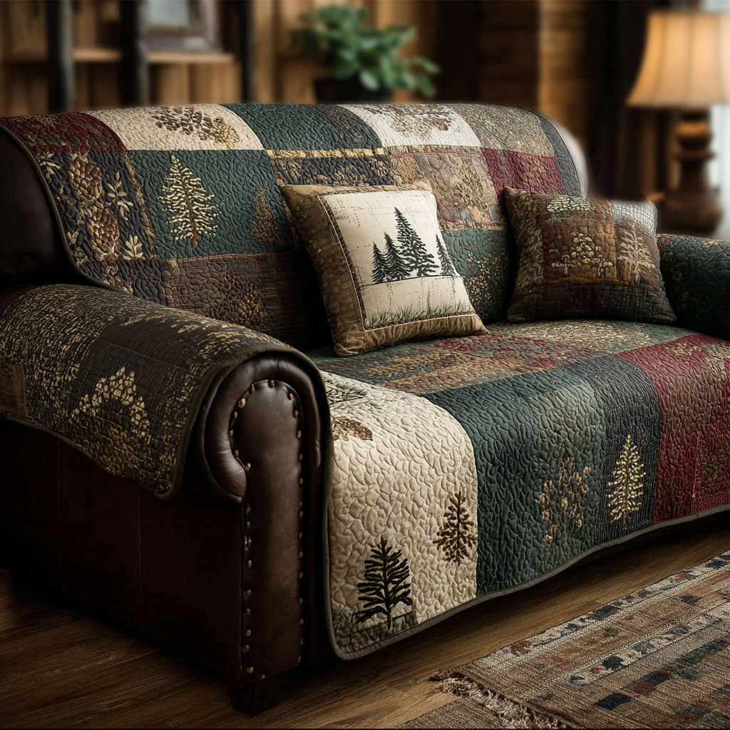 Pine Hollow Lodge Quilted Sofa Cover NCU0PTT2845