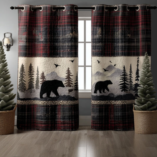 Pine Lodge Quilted Curtains NCU0PTT2066