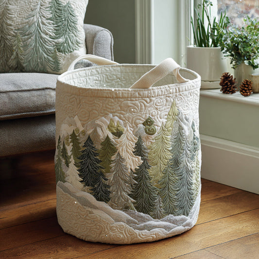 Pine Meadow Quilted Laundry Basket NCU0DV1661