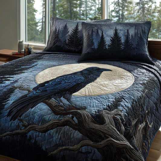 Pine Raven 3-Piece Quilted Bedding Set NCU0PVL928