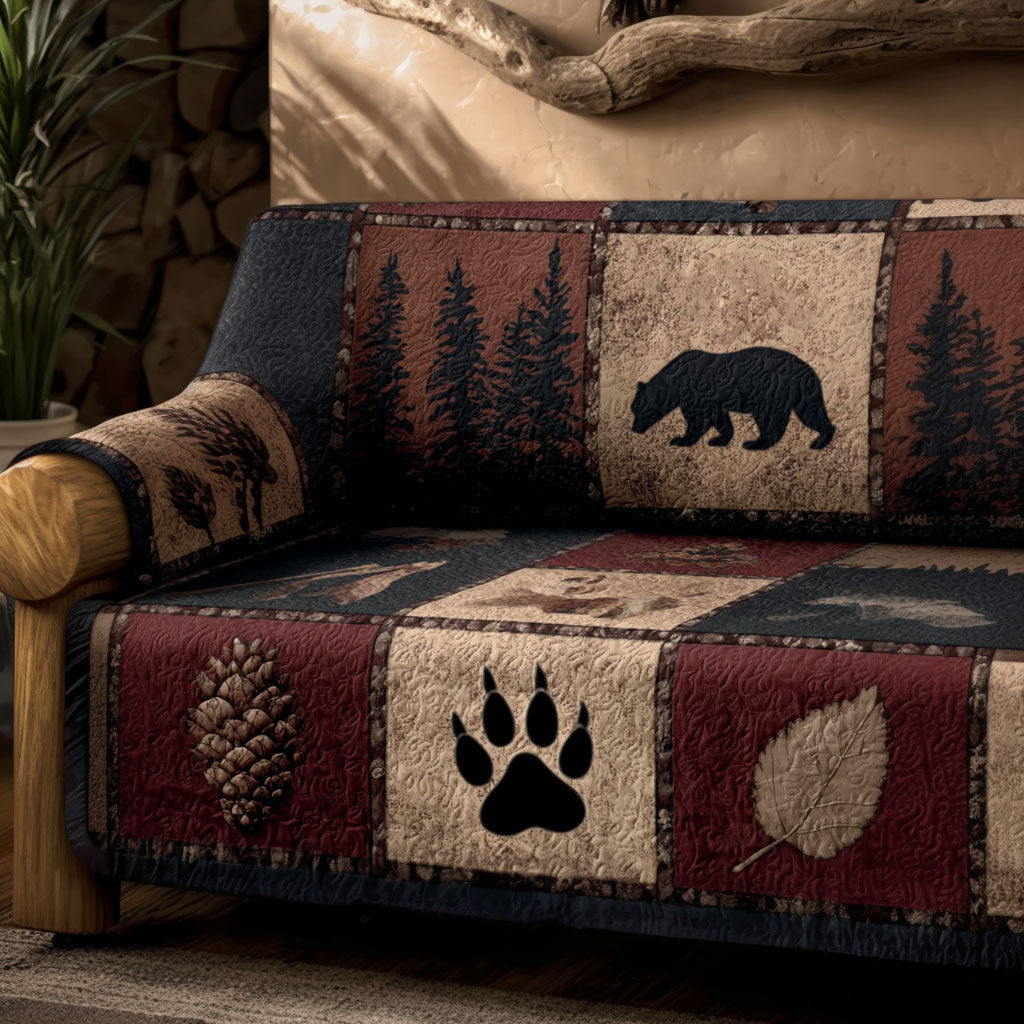 Pine Ridge Quilted Sofa Cover NCU0PTT2620