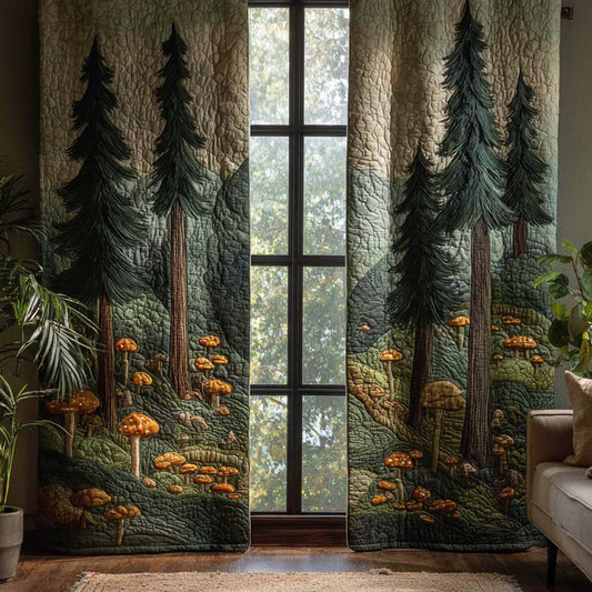 Pine Sanctuary Quilted Curtains NCU0NXD1285