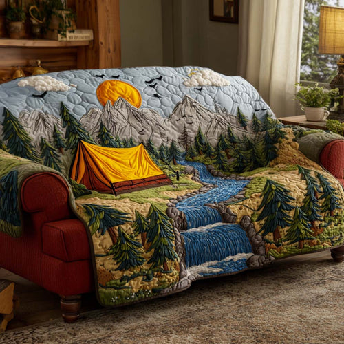 Pine Trail Sunrise Quilted Sofa Cover NCU0NXD1167