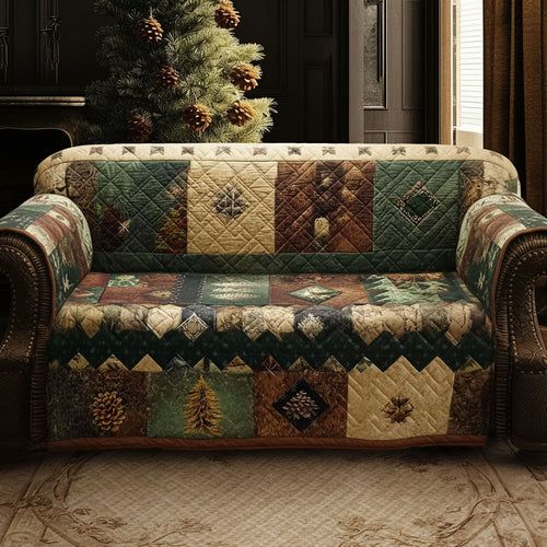 Pinecone Valley Heirloom Quilted Sofa Cover NCU0PTT2827
