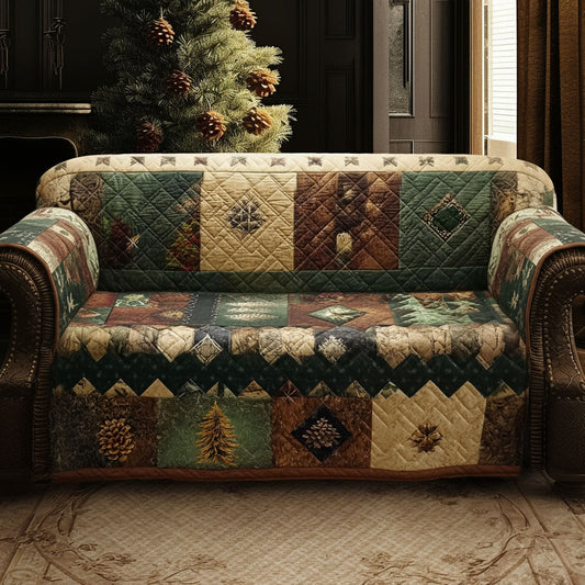 Pinecone Valley Heirloom Quilted Sofa Cover NCU0PTT2827