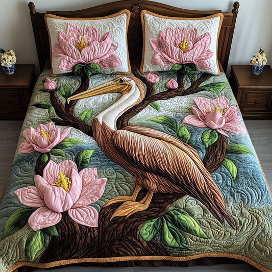 Pink Magnolia Nest Duvet Cover Set NCU0NNT416