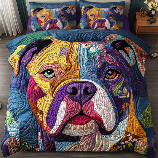 Pitbull Life 3-Piece Quilted Bedding Set NCU0NVH772