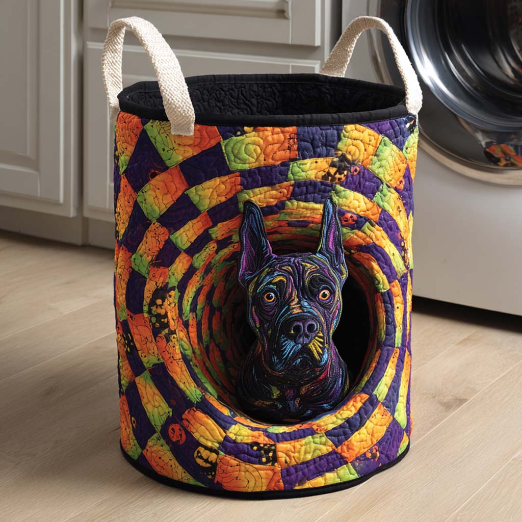 Pitbull Spiral Grin Quilted Laundry Basket NCU0NXD321