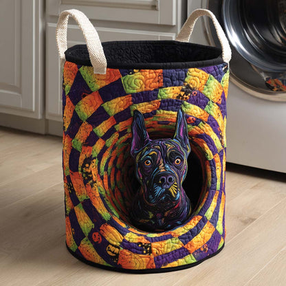 Pitbull Spiral Grin Quilted Laundry Basket NCU0NXD321