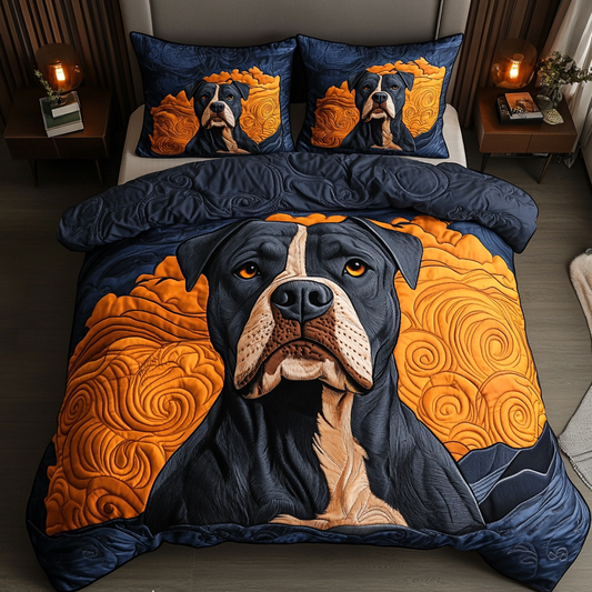 Pitbull Spirit 3-Piece Quilted Bedding Set NCU0NVH769