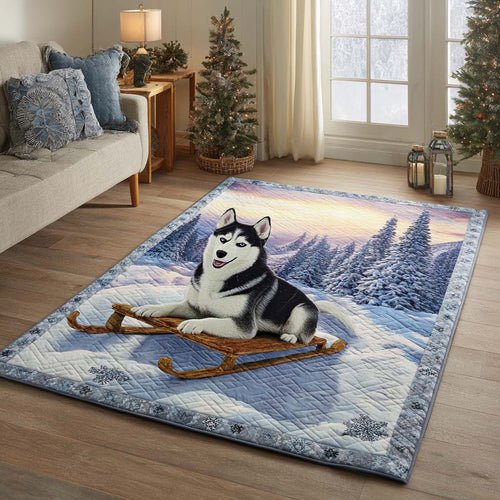 Playful Husky Glow Area Rug NCU0NXD856