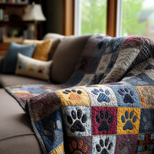 Playful Paws Quilted Blanket NCU0DV1794
