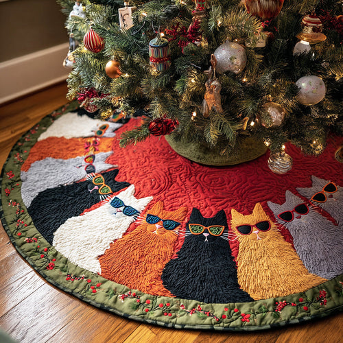 Playful Spark Christmas Quilted Tree Skirt NCU0NTD1172