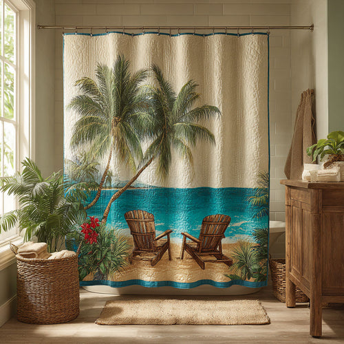 Plumeria Bay Shower Curtain NCU0DDK2499