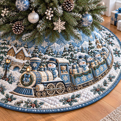 Polar Express Christmas Quilted Tree Skirt NCU0NTD2255