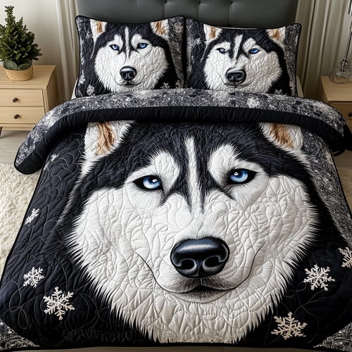 Polar Night 3-Piece Quilted Bedding Set NCU0PVL317