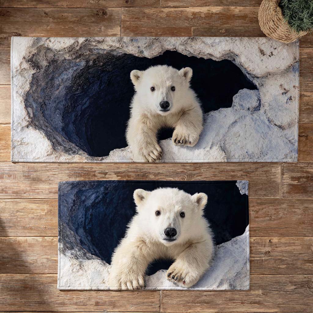 Polar Silence Kitchen Area Rug NCU0TD1420