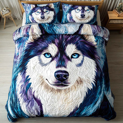 Polar Stare 3-Piece Quilted Bedding Set NCU0NNT796
