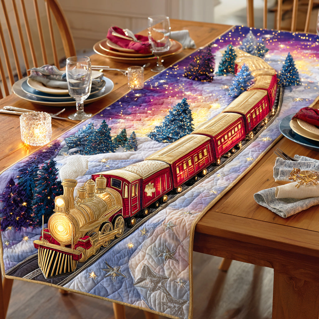Polar Train Trail Quilted Table Runner NCU0NTD654