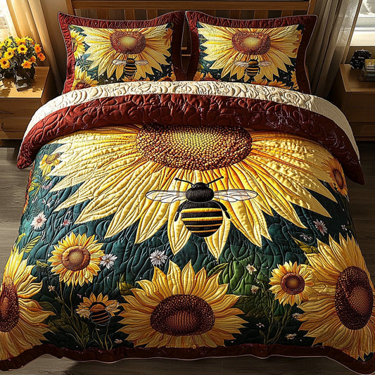 Pollen Path 3-Piece Quilted Bedding Set NCU0DV551
