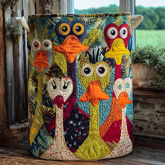 Pond Party Quilted Laundry Basket NCU0PTT869