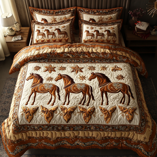 Pony Dreams 3-Piece Quilted Bedding Set NCU0NVH229
