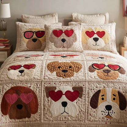 Pooch Serenity 3-Piece Quilted Bedding Set NCU0NNT2683