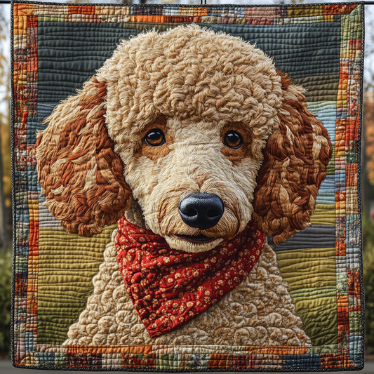 Poodle Pizzazz Quilted Blanket NCU0DK1060