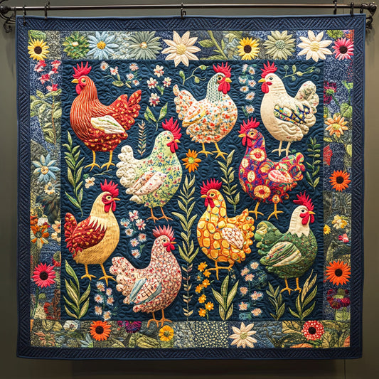 Poultry Parade Quilted Blanket NCU0DK429