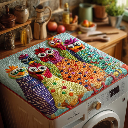 Poultry Parade Quilted Washer and Dryer Cover NCU0PTT785