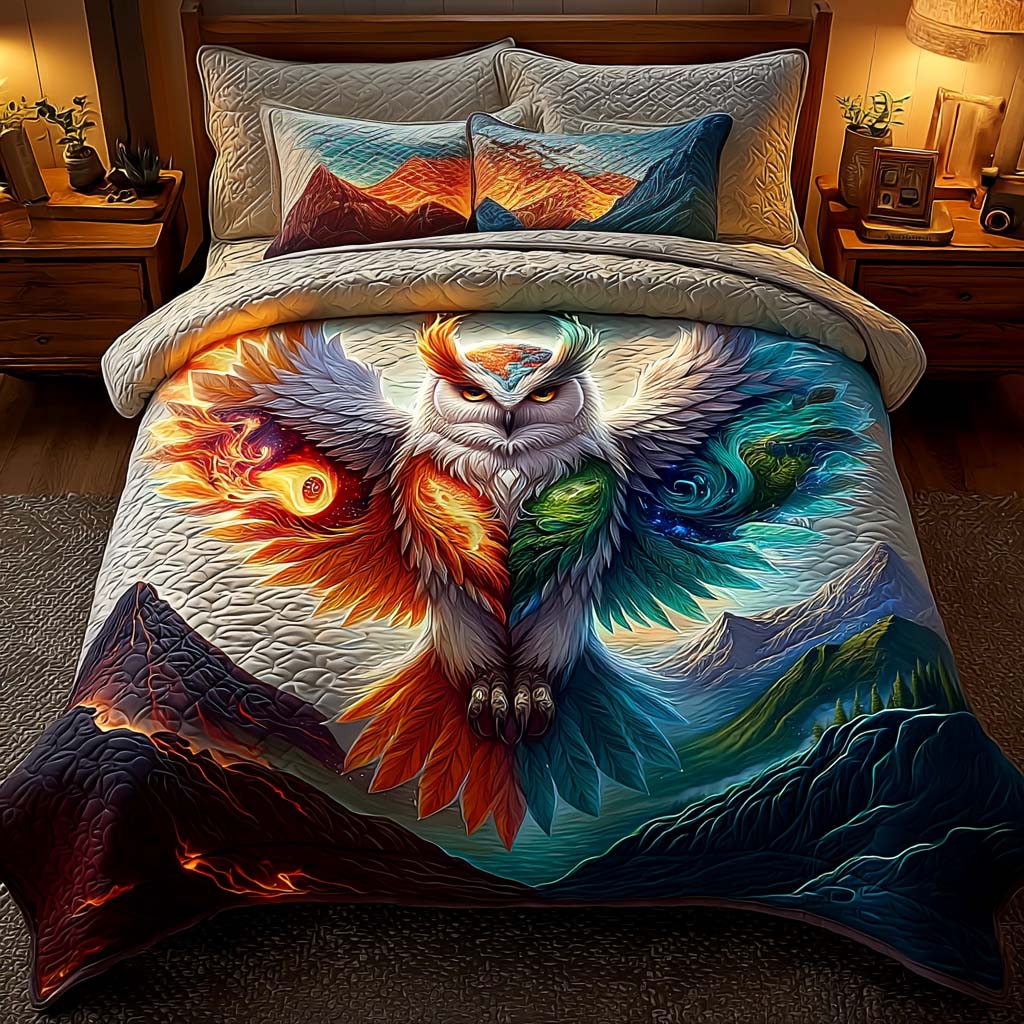 Powerful Wings 3-Piece Quilted Bedding Set NCU0DQQ0143