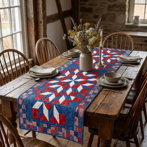 Prairie Bloom Quilted Table Runner NCU0DQQ0654