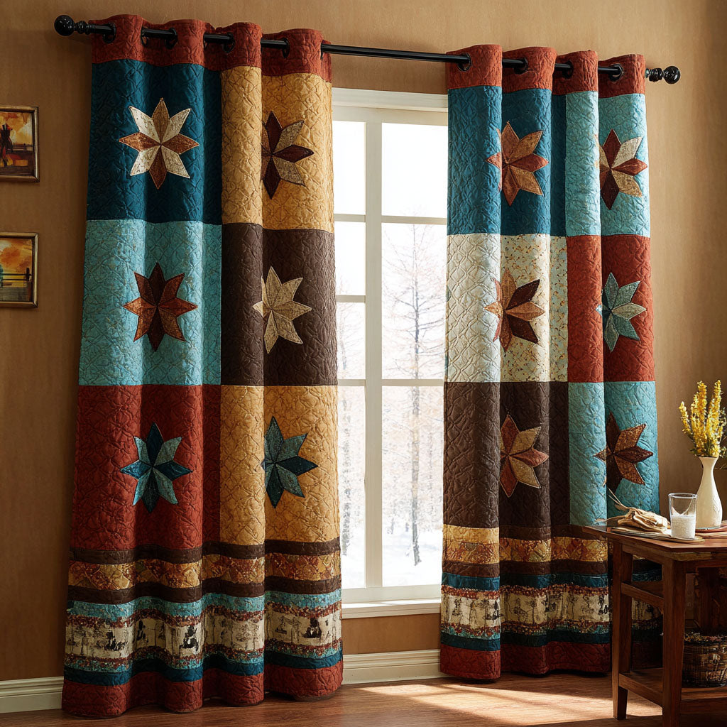 Prairie Boots Quilted Curtains NCU0DDK2551