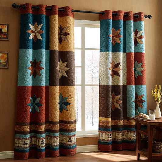 Prairie Boots Quilted Curtains NCU0DDK2551