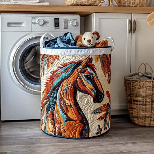 Prairie Gallop Quilted Laundry Basket NCU0NNT1155
