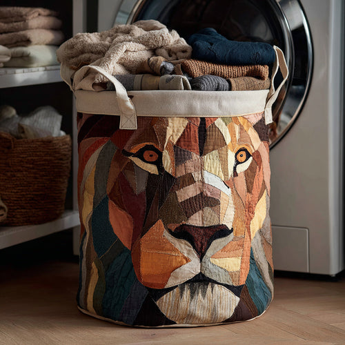 Prairie Lion Quilted Laundry Basket NCU0HNH089